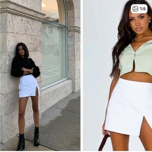 Princess Polly The Lola Mini Skirt White